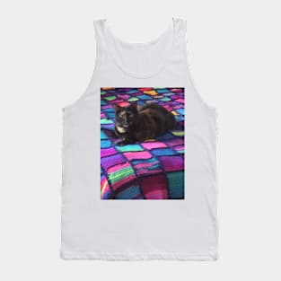 Jasmine on the Quilt of Many Colors Tank Top